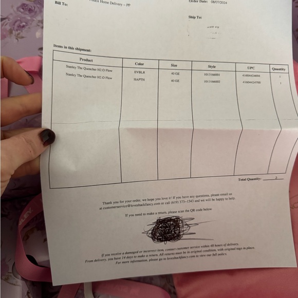 Stanley x Love Shack Fancy LSF Purple Floral Tumbler 40oz. - Picture 12 of 12